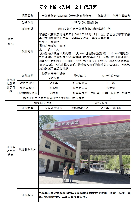 宁强县代家坝加油站安全现状评价报告.jpg
